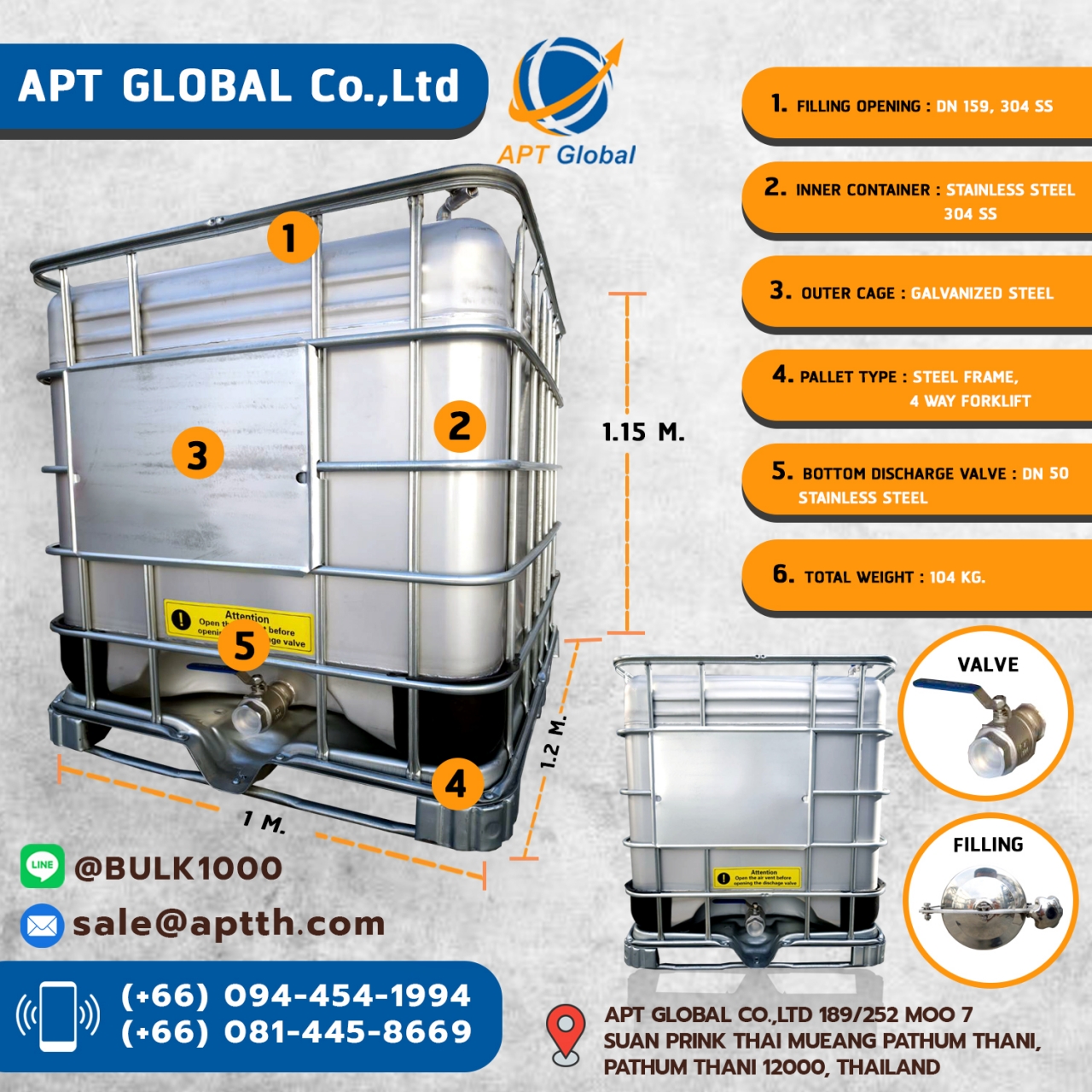 ibc 2.jpg - ​Stainless Steel IBC Tank | https://bulk1000.com